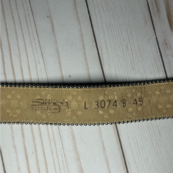 BB Simon Western Belt Cowgirl Silver Studded - Picture 4 of 5